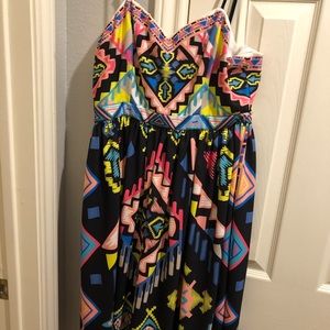 Boutique neon dress